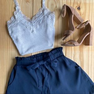 High Waisted Bow Shorts